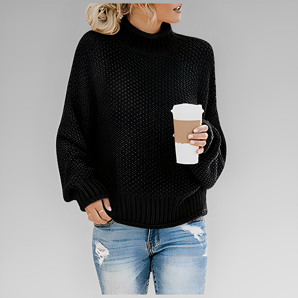 Winterpullover für Damen aus 100 % Acryl – weicher und warmer Pullover mit vielseitigem Design, mehrere Größen S-XL 9