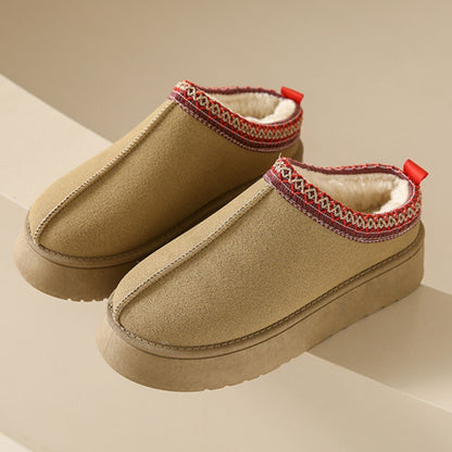 Damen-Pantoffeln, moderner Stil, Öko-Synthetik, Wildleder-1