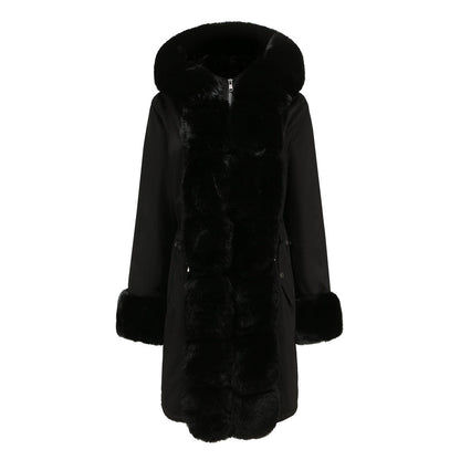 Variant image for Damen Winterparka Lang Dick Polyester mit abnehmbarer Kapuze-2