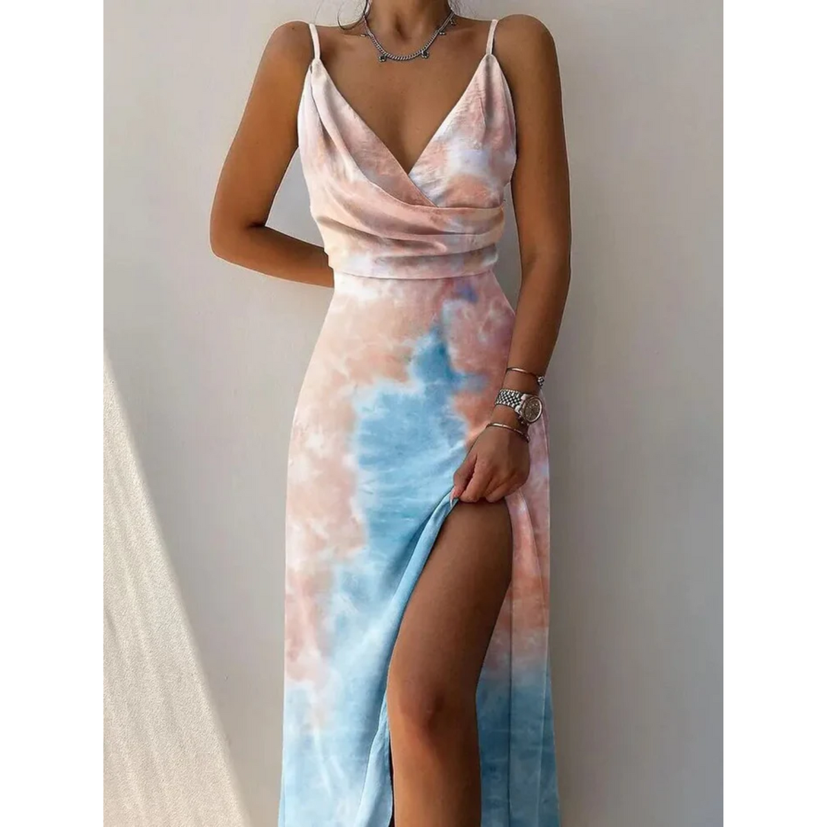Damen-Sommerkleid, leicht und luftig, für Mittsommer und Sommer-4