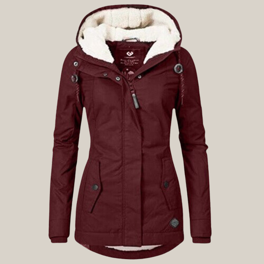 Damen-Steppjacke aus wasserabweisendem Material mit elegantem Design – tailliert und modern für kalte Tage 12
