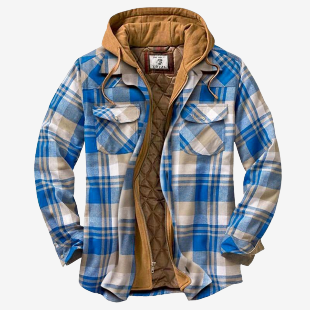 Herren-Flanelljacke, moderne Passform, weicher Flanell-1