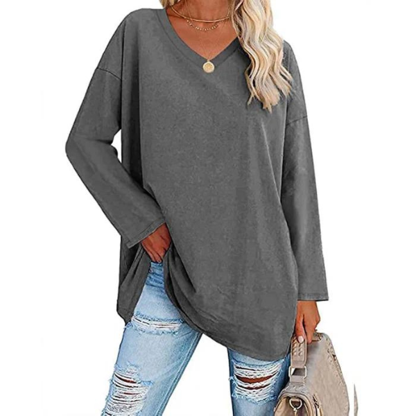Variant image for Damen-Strickpullover, lässiger weicher Stoff-21