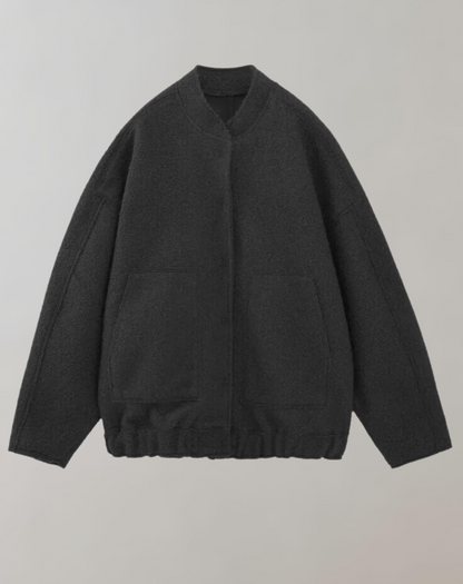 Damenjacke Bomber Lässig Polyester mit dekorativem Design 12