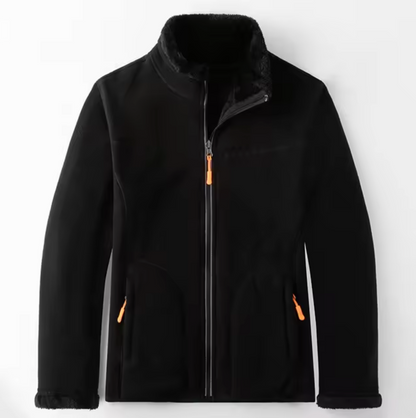 Damen-Fleecejacke, beidseitig, lässiger Schnitt, hochwertig, Fleece-2