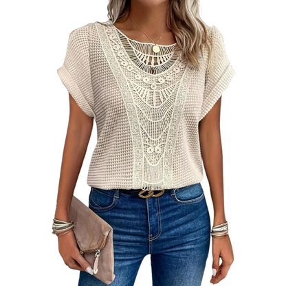 Damen-T-Shirt, kurzärmeliges Casual, Polyester-2