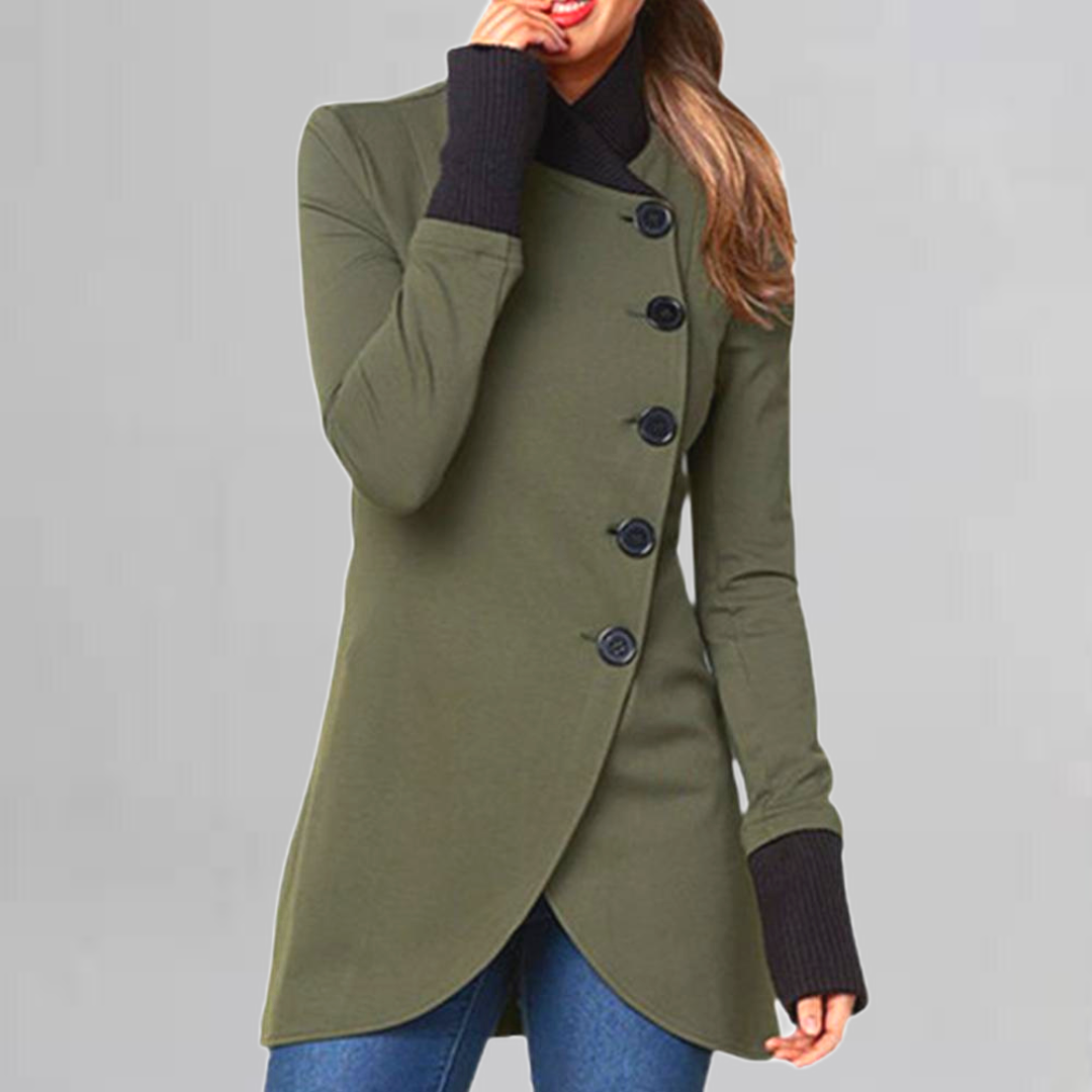Variant image for Damen-Lange Winterjacke, Schützender Baumwoll-Polyester-2