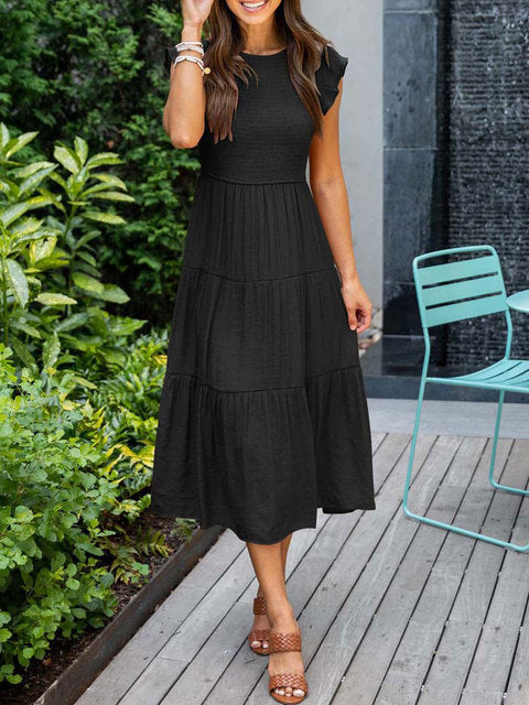 Damen-Sommerkleid, leicht und luftig, für Mittsommer und Fest 13
