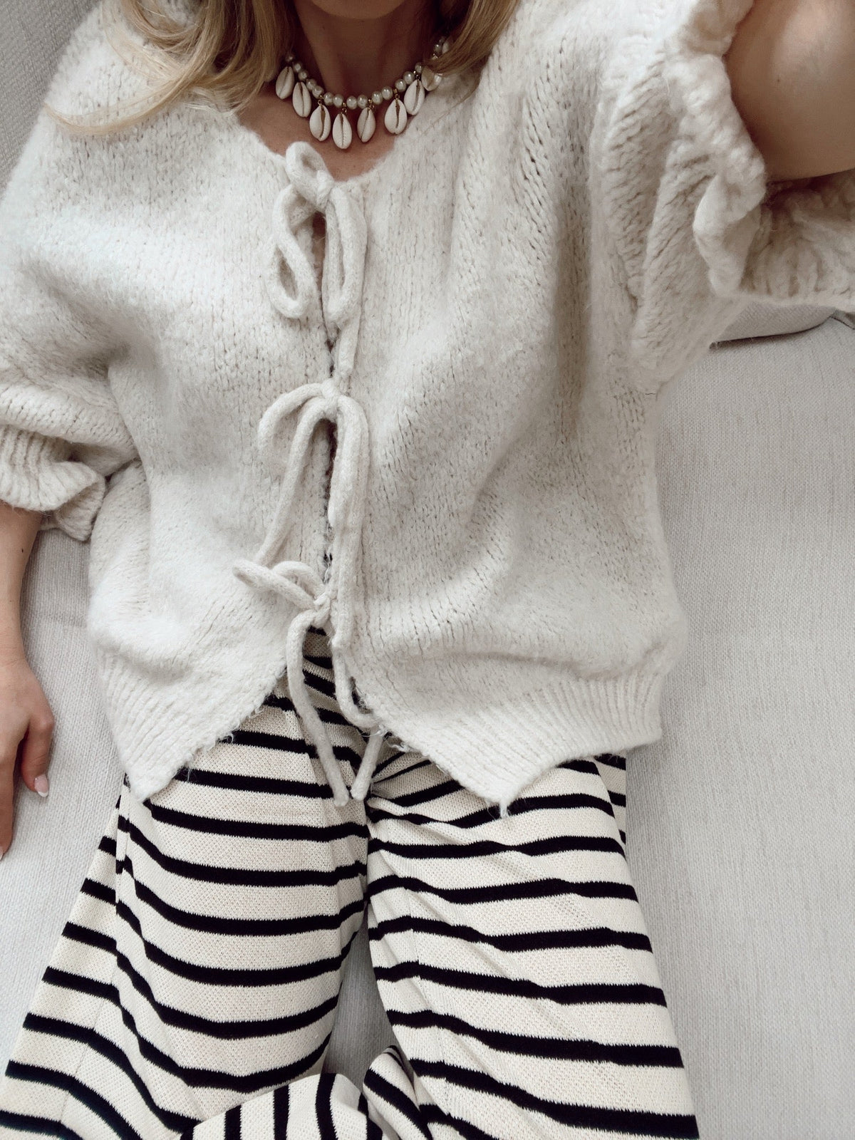 Variantenbild für Damen-Cardigan mit Bindeband, Polyester-8