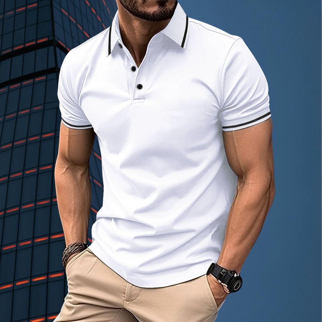 Variantenbild für Herren-Poloshirt klassisches Design aus 100 % Baumwolle-13