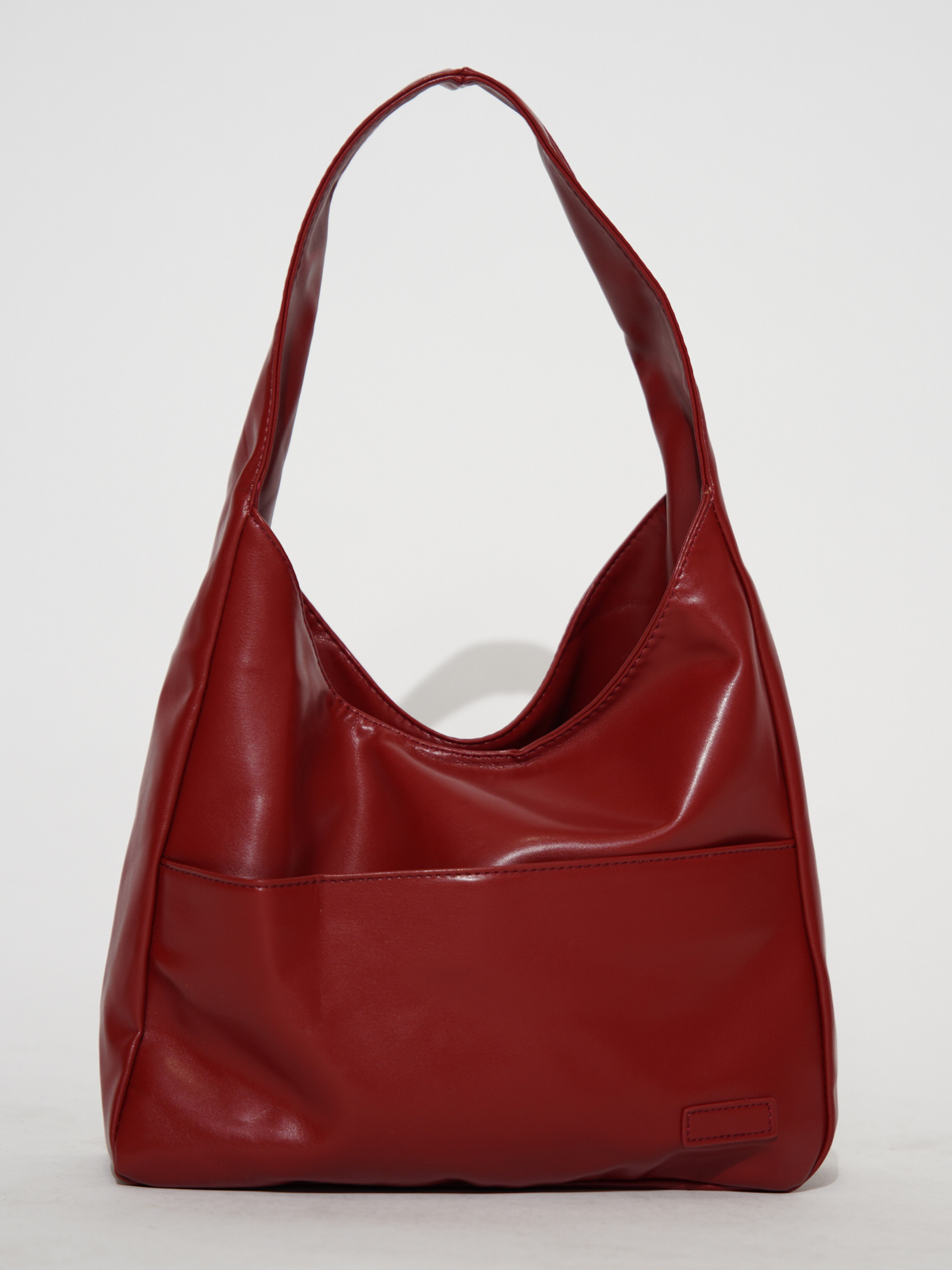 Damen-Rucksack, runde Form, Kunstleder mit Reißverschluss 7