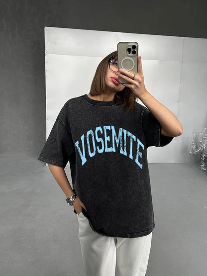 Variantenbild für Damen-Oversize-T-Shirt aus 100% Baumwolle-31