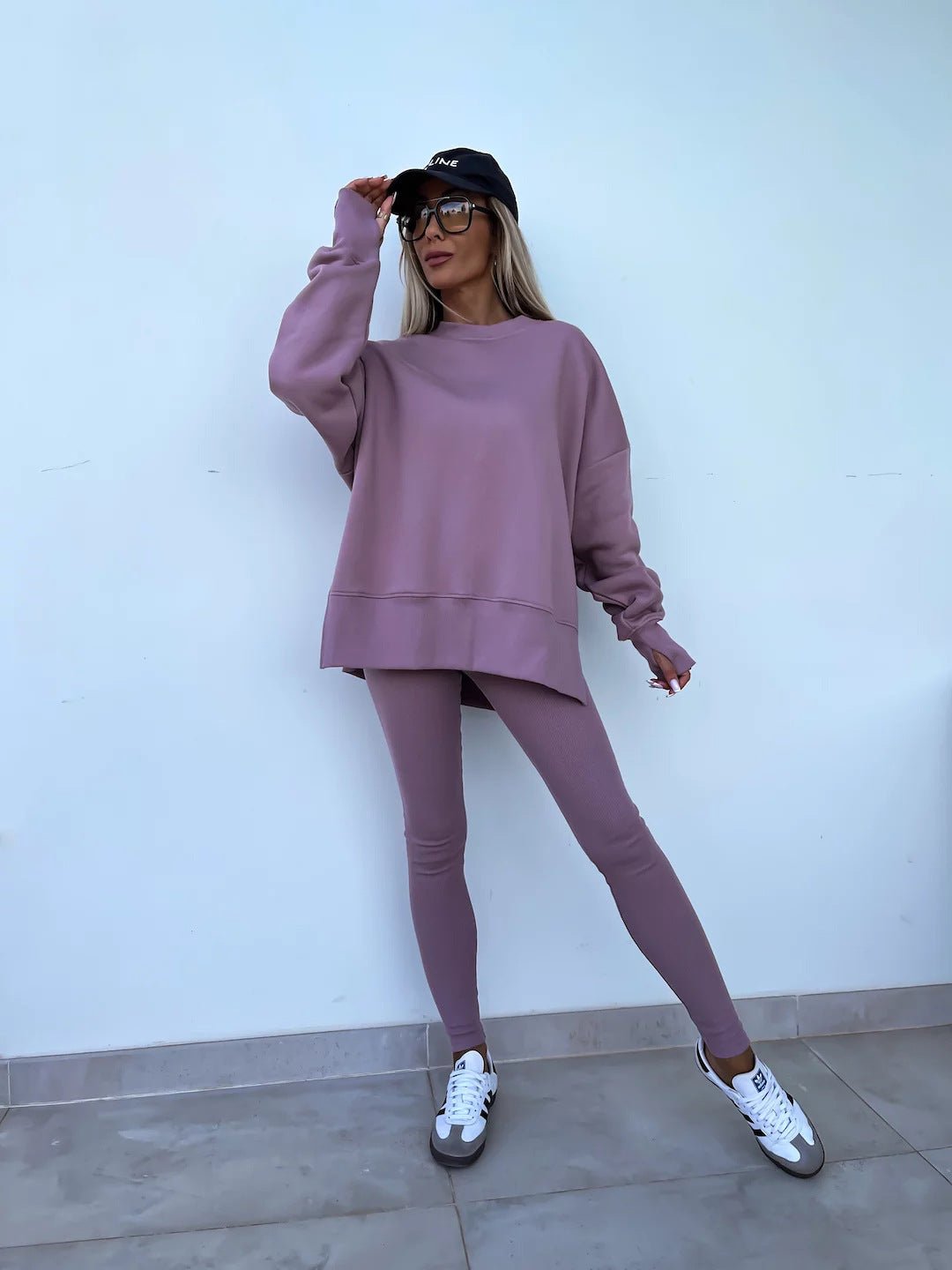 Lässiges Damen-Winter-Set mit langen Ärmeln – strapazierfähiges Polyester, modernes Design für kalte Tage 14