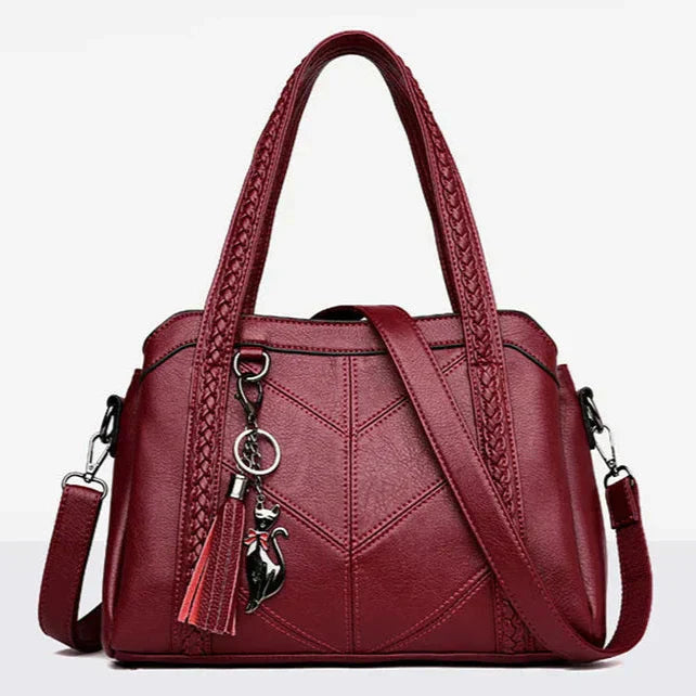 Variant image for Damen-Lederhandtasche, vielseitiger Stil, hochwertiges Leder-1