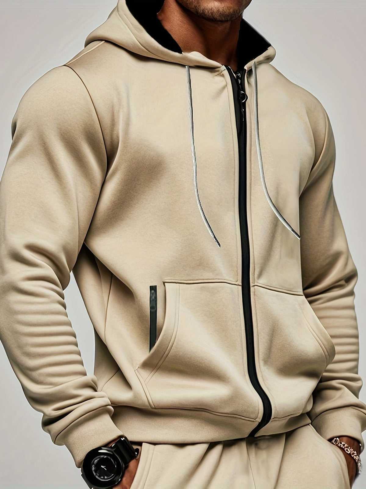 Damen-Hoodie mit Reißverschluss Weicher Atmungsaktiver Stoff-6