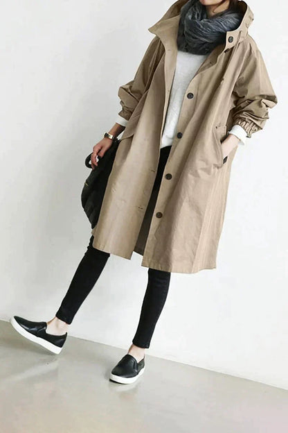 Damenjacke mit Kapuze Nachhaltiges Material für Outdoor-Aktivitäten-4