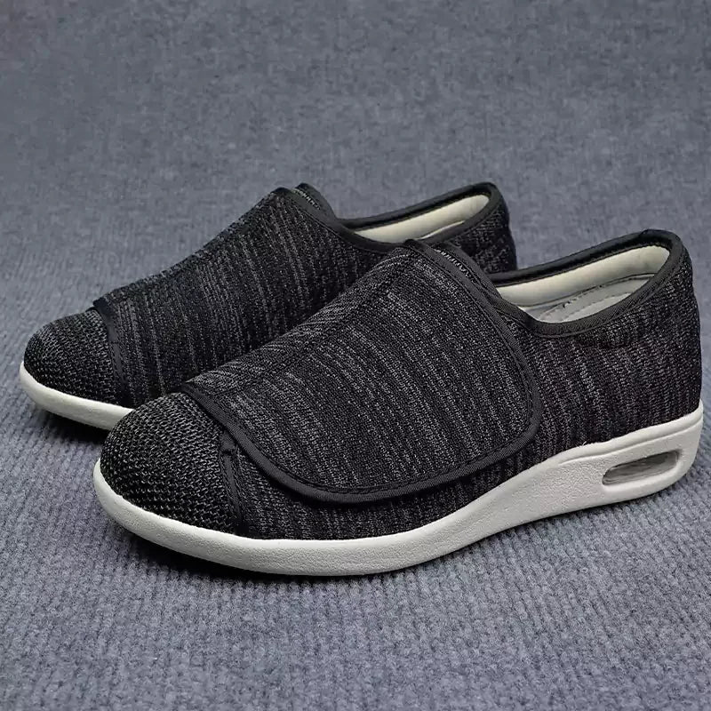 Herren-orthopädische Schuhe, Damen mit Klettverschlüssen, orthopädische Stütze und Komfort, Synthetik und Textil-2