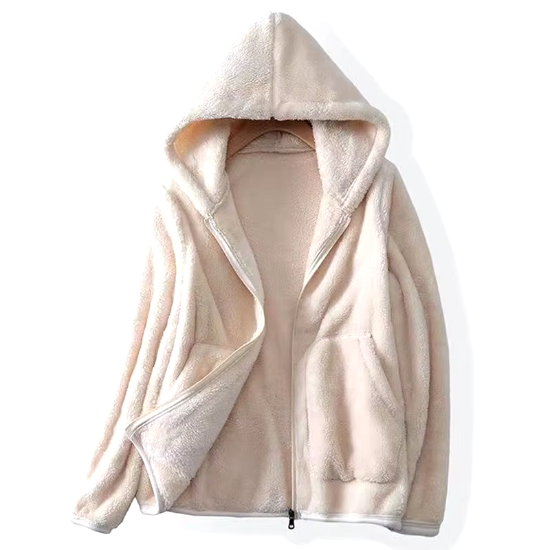 Variant image for Damen-Sweatshirt, aus Korallfleece, mit großer Kapuze-7