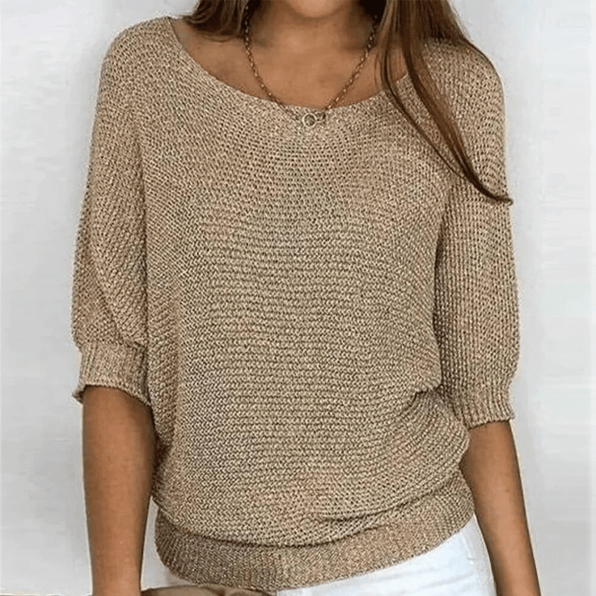 Damen-Pullover, klassisches Design, weiches Material 1