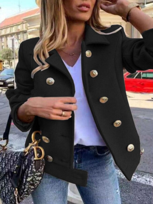 Variant image for Damen Blazer Doppelknöpfiges Polyester mit goldenen Details-50