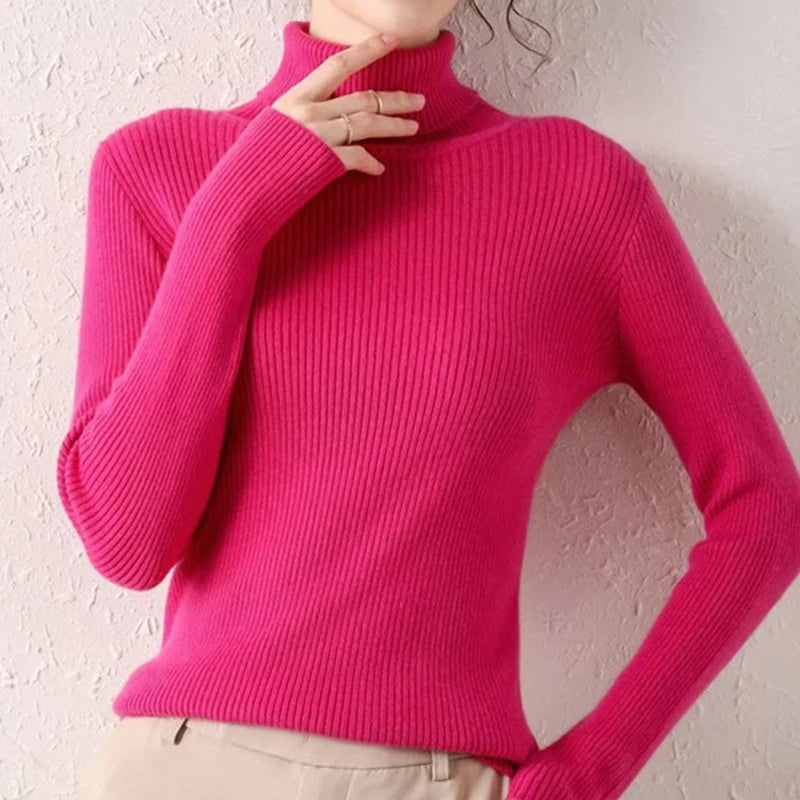 Variant image for Damen-Rollkragenpullover, Oversized Acrylmischung-8