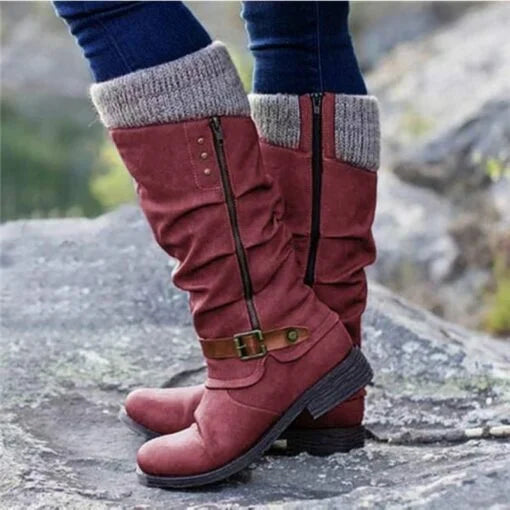 Orthopädische Herren-Stiefel, Gummisohle, Kunstleder-1