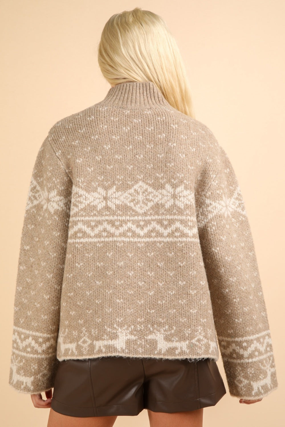 Damenpullover Weihnachten Runder Hals Atmungsaktiv Polyester-2