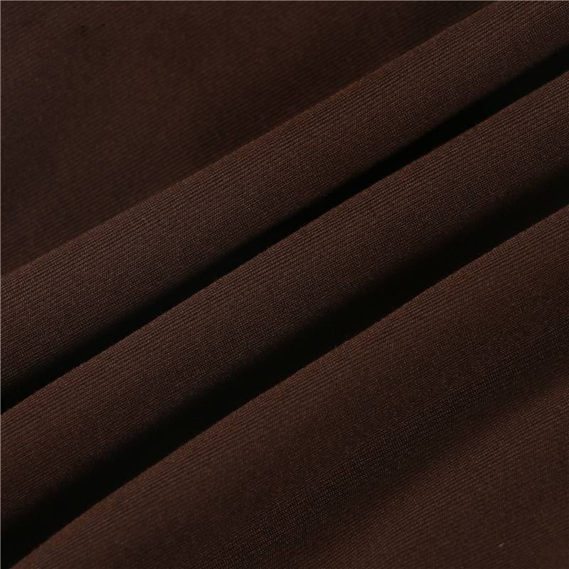 Damen-Top, abgeschnittenes schickes gewebtes Polyester, lange Ärmel-5