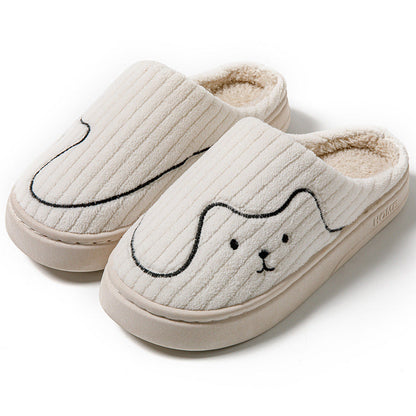Damen-Pantoffeln, Tiermotiv, weicher Plüsch-5