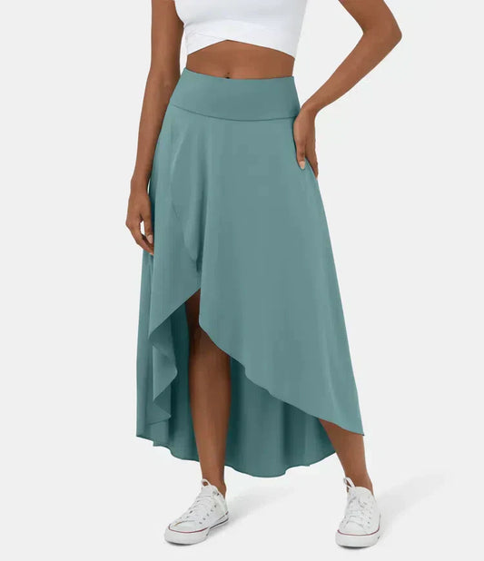 Damen-Midi-Rock, mit Integrierte Shorts aus, 4-Wege-Stretchmaterial-1
