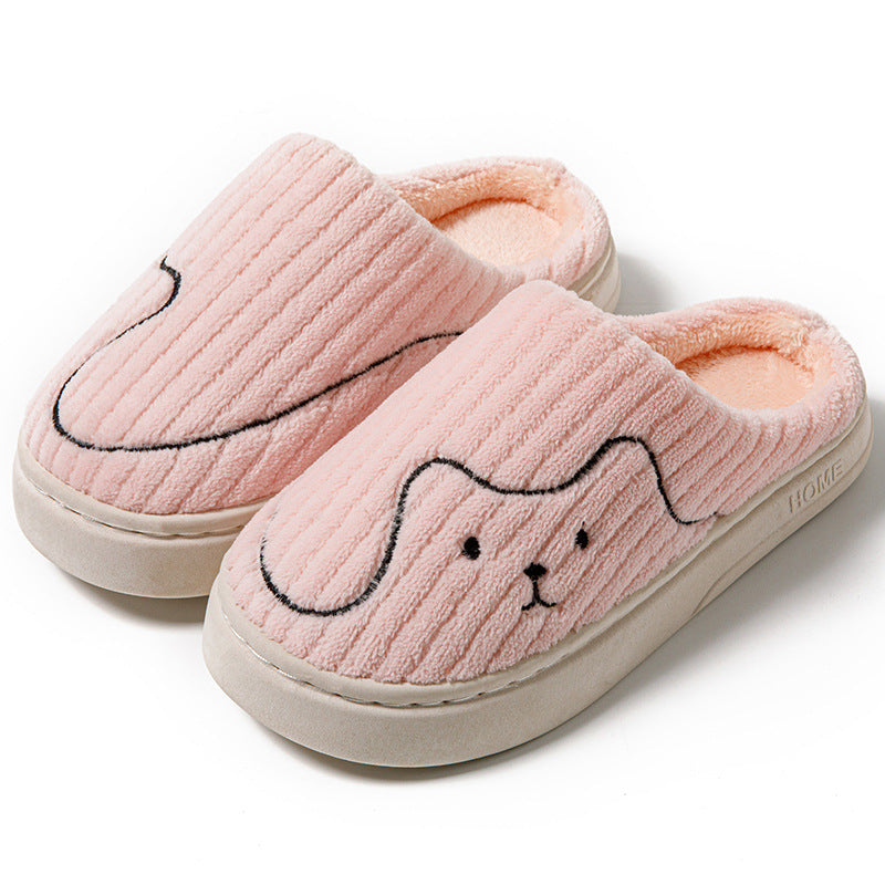 Damen-Pantoffeln, Tiermotiv, weicher Plüsch-1
