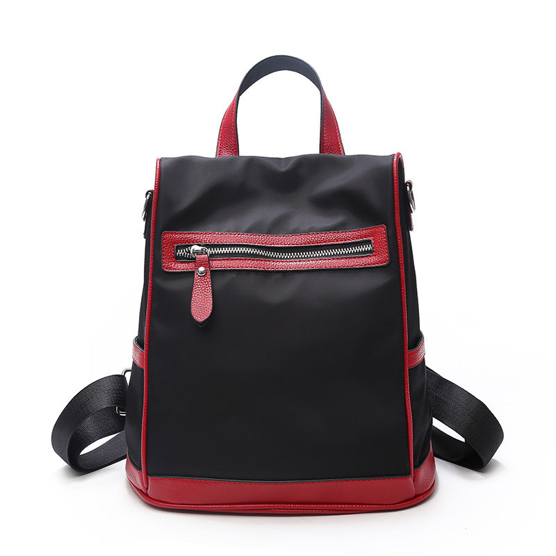 Damen-Multifunktionaler Rucksack, Nylon, elegant, minimalistisch-6