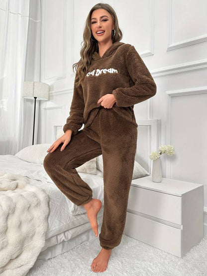 Damen-Hausanzug, lässig, weiches Design, aus atmungsaktivem Material-1