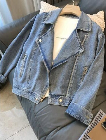Damen-Jeansjacke Tropischer Stil Nachhaltiger Denim 3