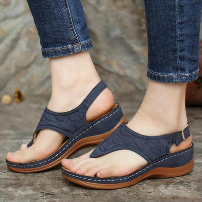 Damen-Zehen-Sandalen, modernes Synthetikleder-1