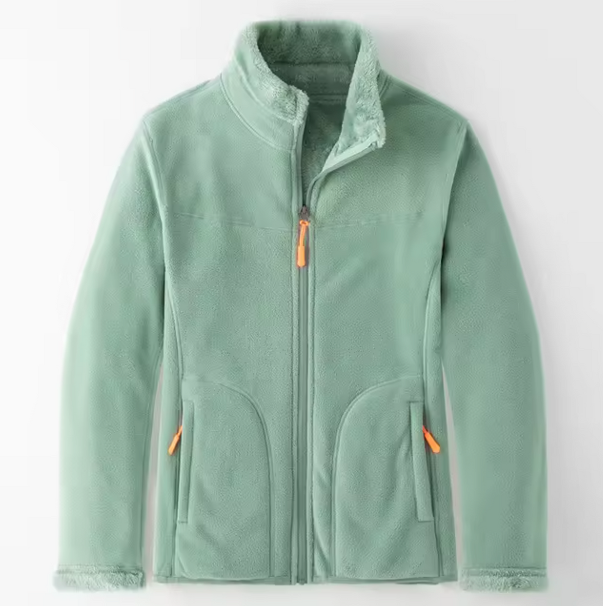 Damen-Fleecejacke, beidseitig, lässiger Schnitt, hochwertig, Fleece-3