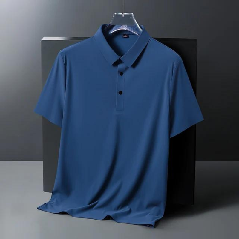 Herren-Polohemd, klassische Seide, zeitloses Design-4