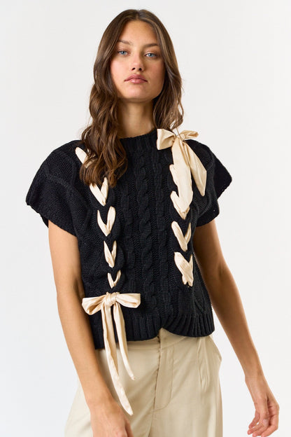 Variant image for Damen-Pullover, gestricktes Polyester, mit dekorativem Stickband-9