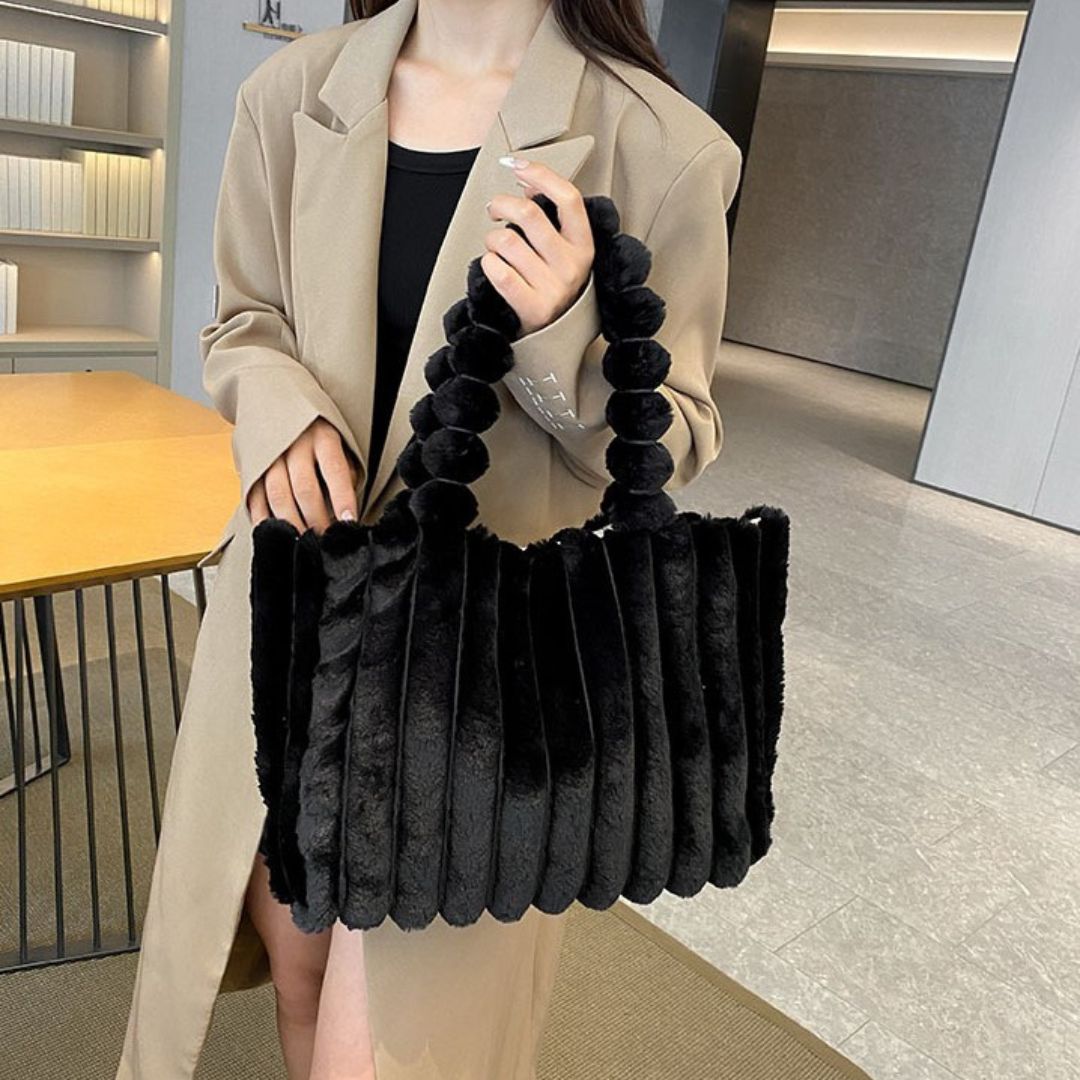 Variant image for Damen Schultertasche Chunky Design Synthetikmaterial Geräumig-4