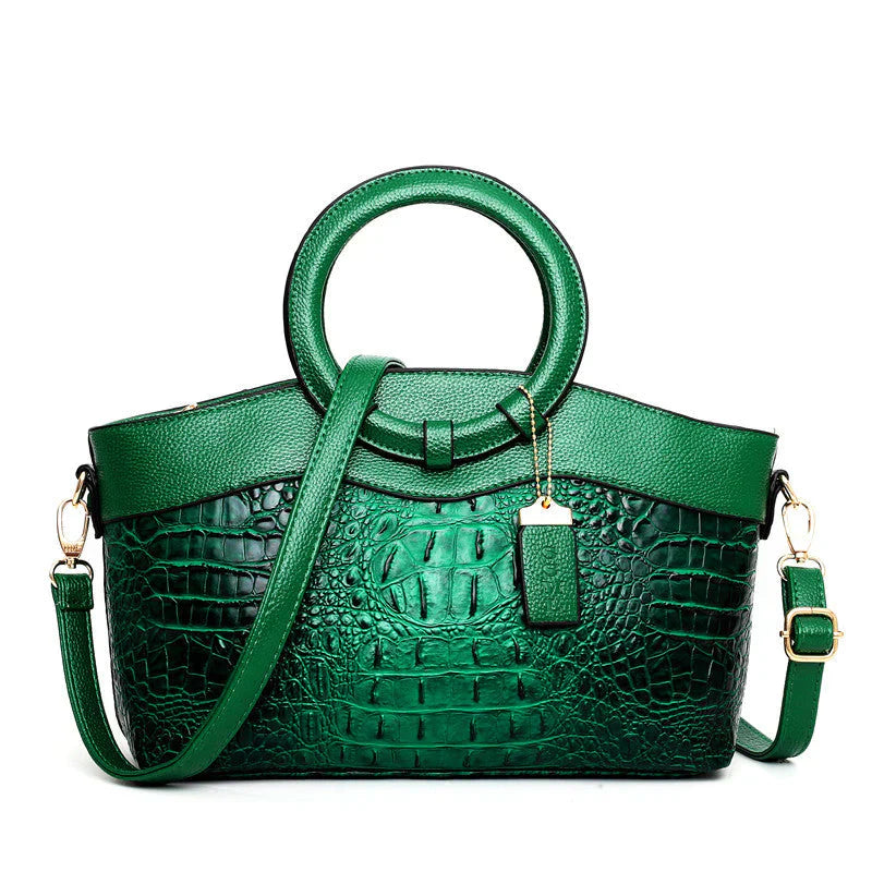 Variant image for Damen Handtasche Vintage Handgefertigt Krokodilleder Geräumig-6