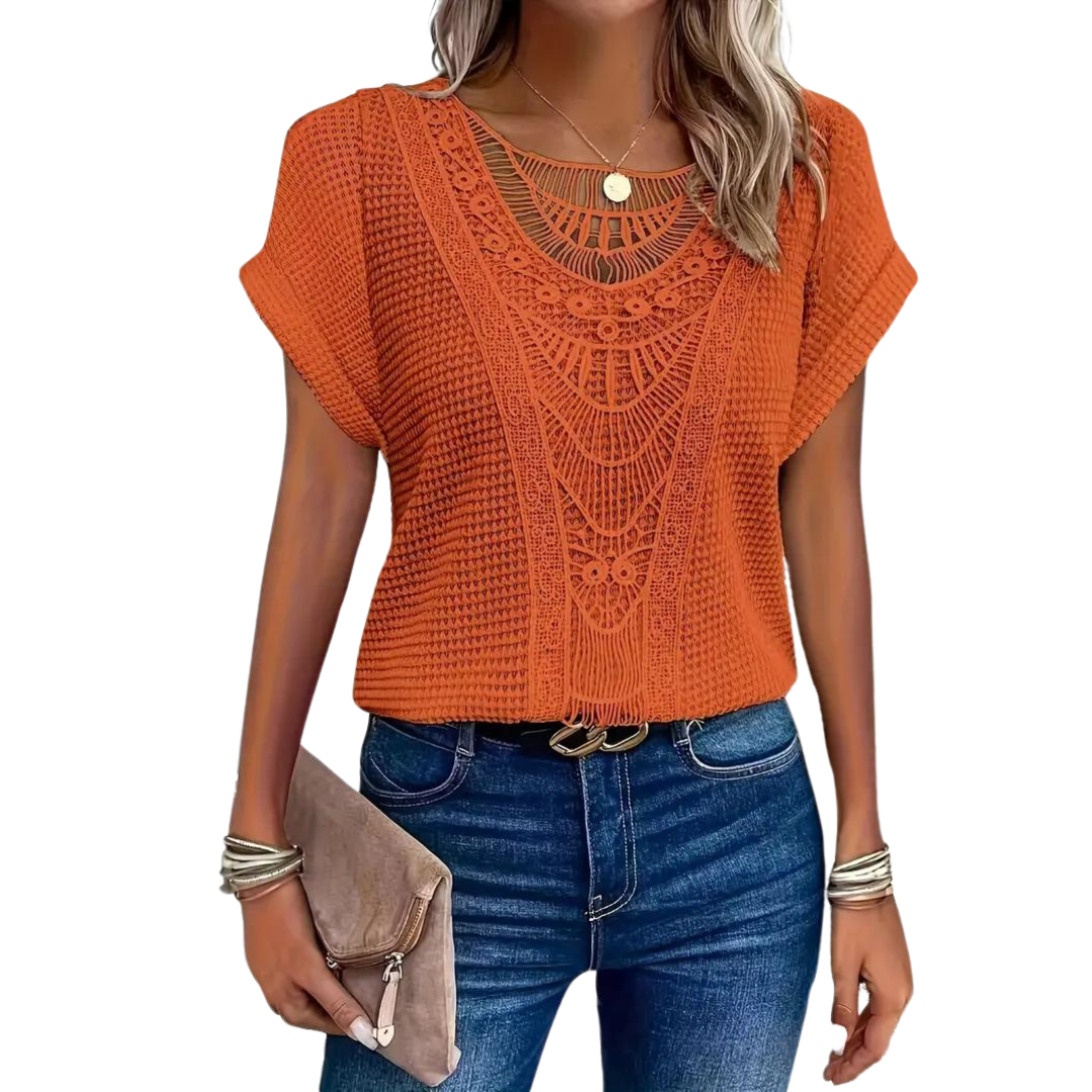 Variant image for Damen-T-Shirt, kurzärmeliges Casual, Polyester-6