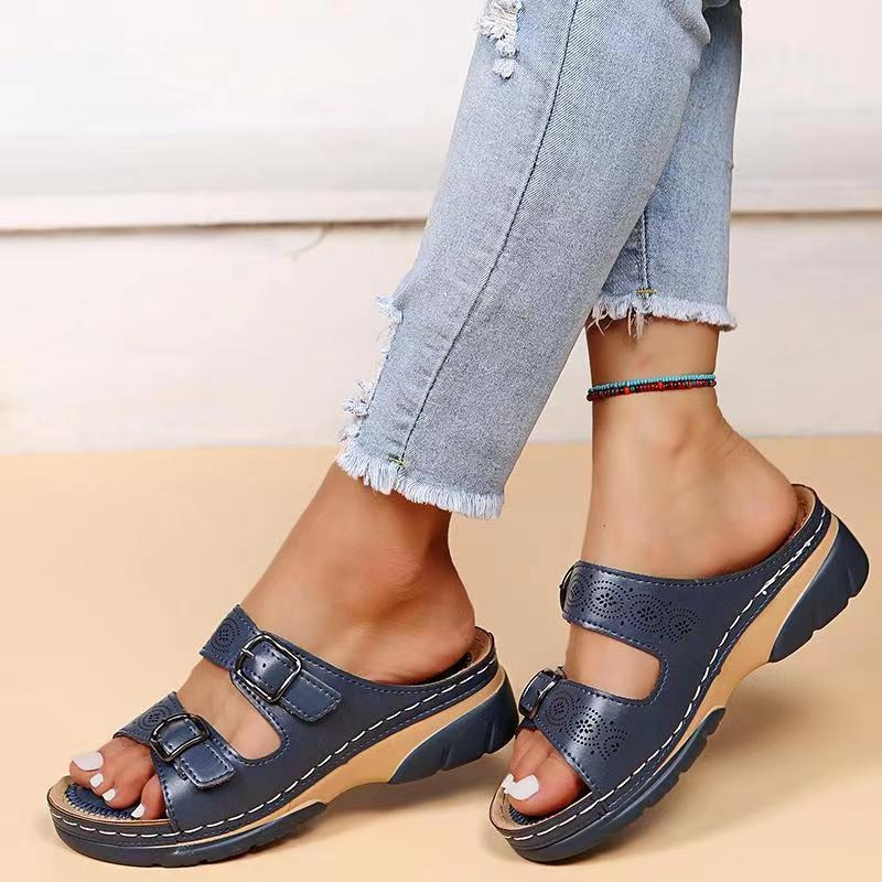 Variant image for Damen-Sandalen, Leder, elegantes Design, verstellbare Riemen-19