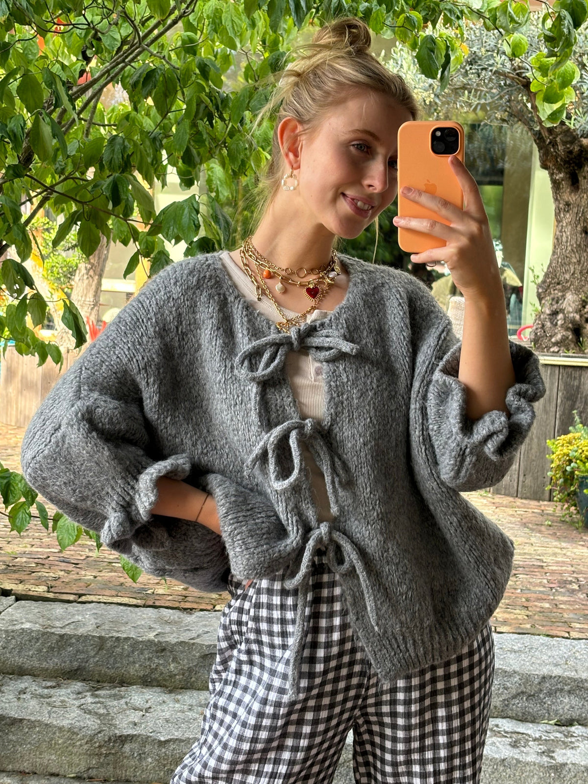 Variantenbild für Damen-Cardigan mit Bindeband aus Polyester-2