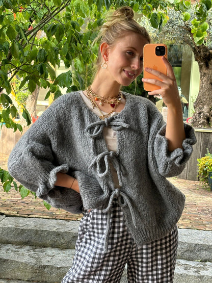 Variantenbild für Damen-Cardigan mit Bindeband aus Polyester-2