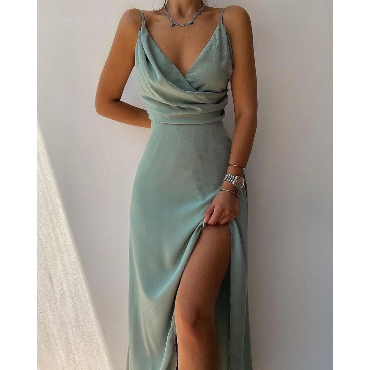 Damen-Sommerkleid, leicht und luftig, für Mittsommer und Sommer-5