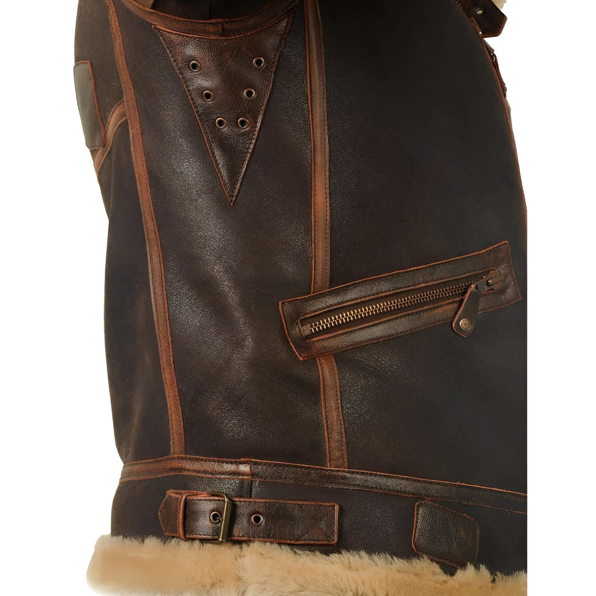 Damen-Pilotjacke, gefüttert, vielseitiges Design, hochwertiges Material-4
