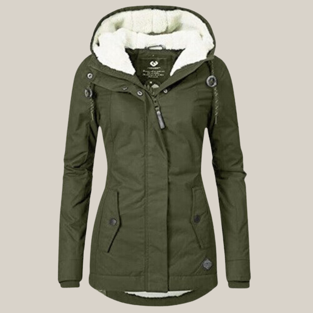 Damen-Steppjacke aus wasserabweisendem Material mit elegantem Design – tailliert und modern für kalte Tage 11