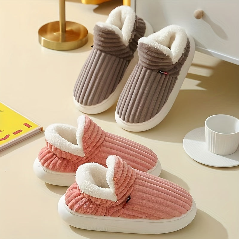 Damen-Pantoffeln, weicher Plüsch, Design, für Innenbereich-5