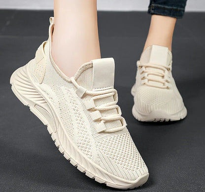 Damen-Chunky, Sohle, Schuhe, Leopardenmuster, atmungsaktives Material-4