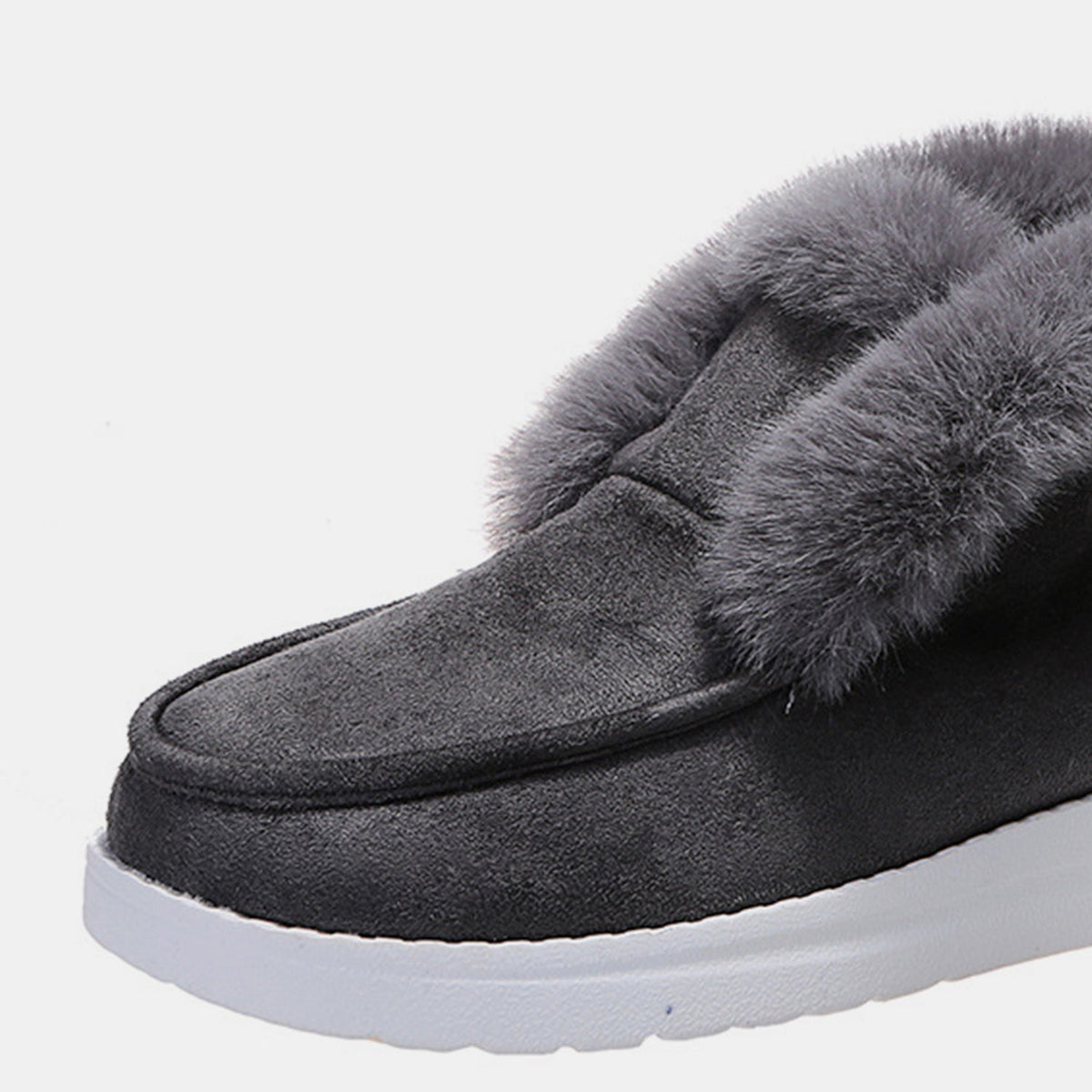 Damen-Schneestiefel, lässiger Stil, Wildleder-4